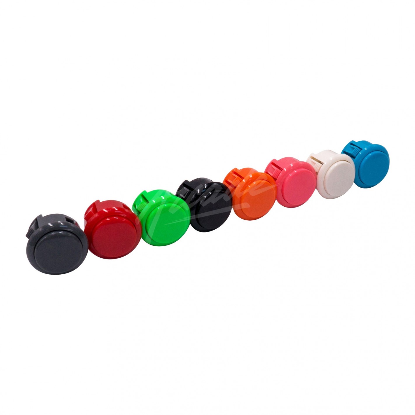 Gros Bouton de Jeu Arcade Plat Lumineux Chromé Diamètre 60 mm Couleur: Blanc Retro Gaming Bartop Jeux Vidéo