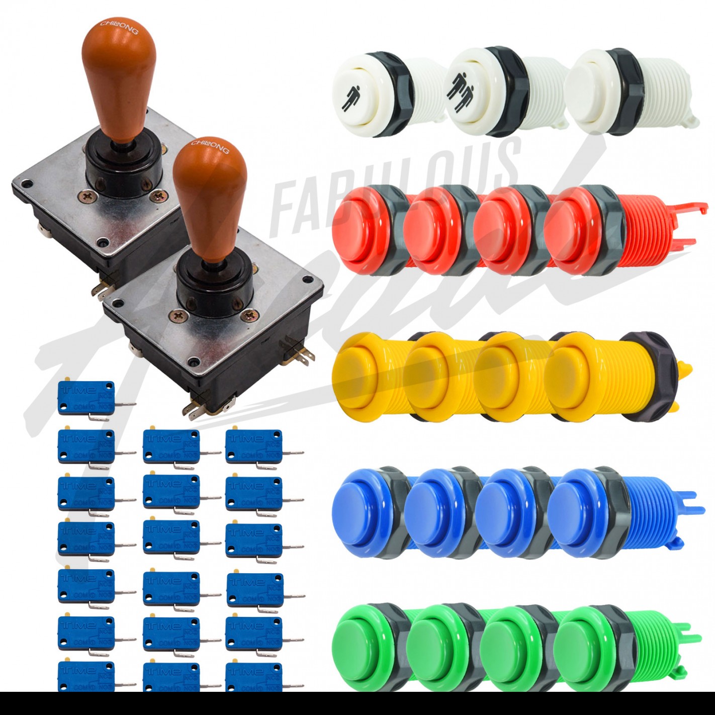 Kit de remplacement pour boîtier inférieur de joystick d'arcade