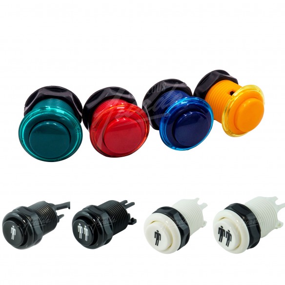 Kit Arcade 2 Joueurs Boutons Génériques Joysticks Américain Nu