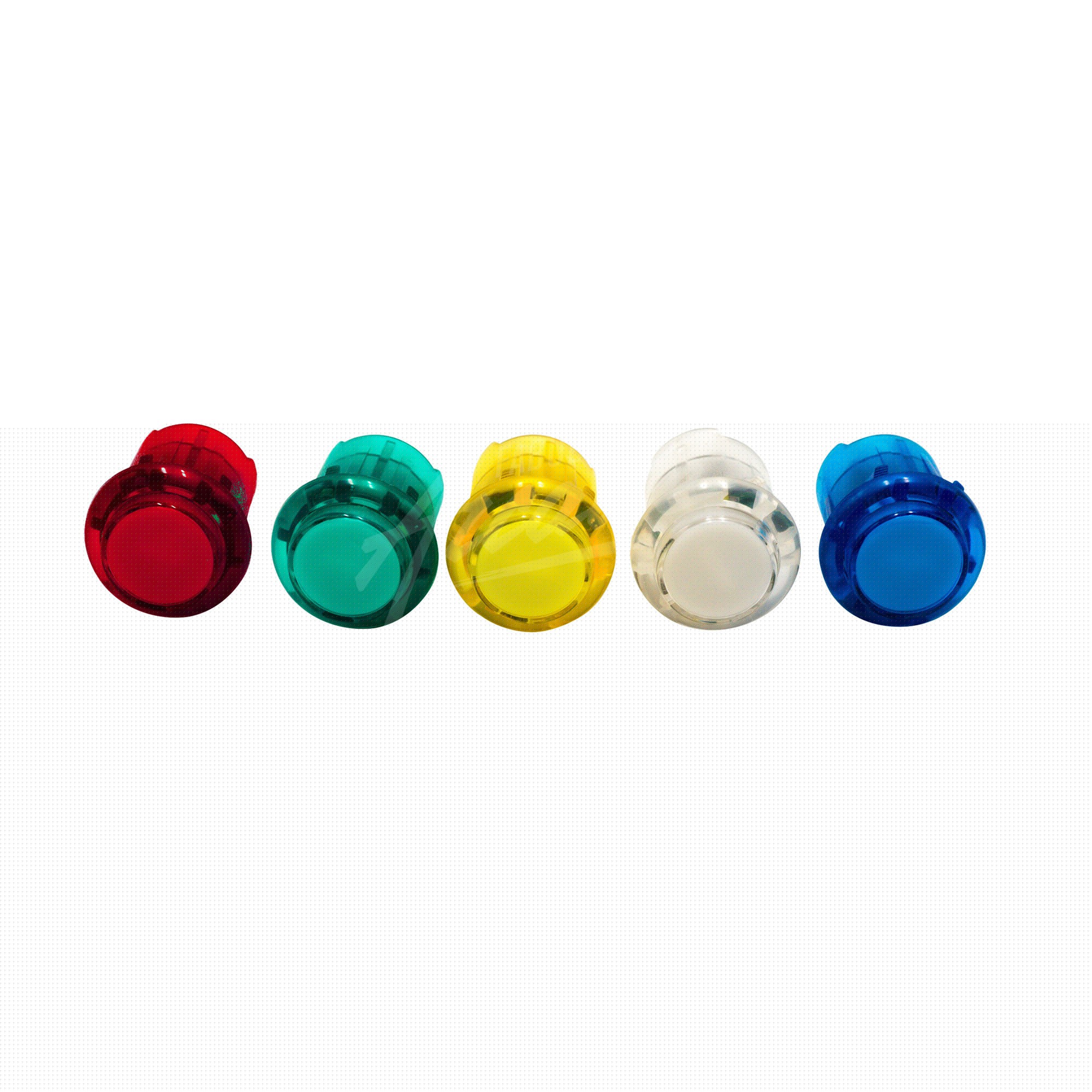 Bouton Lumineux Long Clipsable 24 mm LED Intégrée 5 Volts