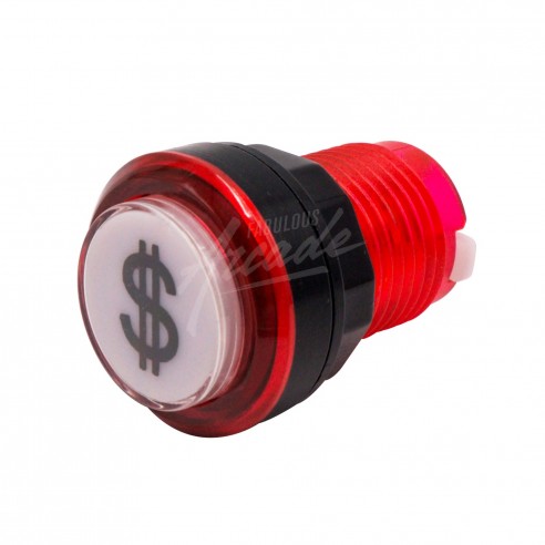 Bouton Crédit Lumineux Transparent Pastille Blanche Diamètre 30 mm