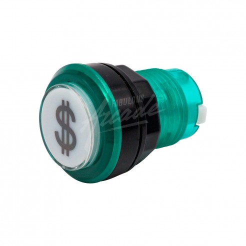 Bouton Crédit Lumineux Transparent Pastille Blanche Diamètre 30 mm