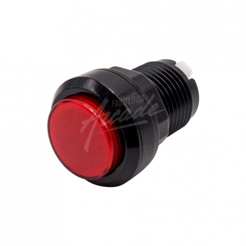 Bouton Joueur Lumineux Collerette Noire Diamètre 30 mm