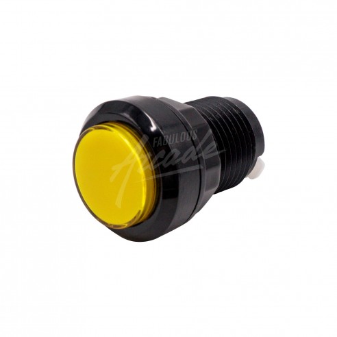 Bouton Joueur Lumineux Collerette Noire Diamètre 30 mm
