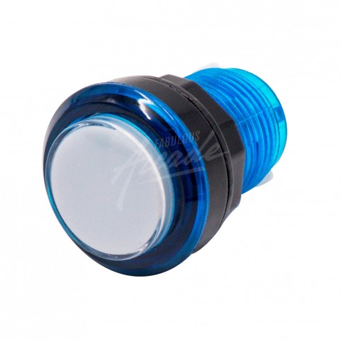 Bouton Joueur Lumineux Transparent Pastille Blanche Diamètre 30 mm