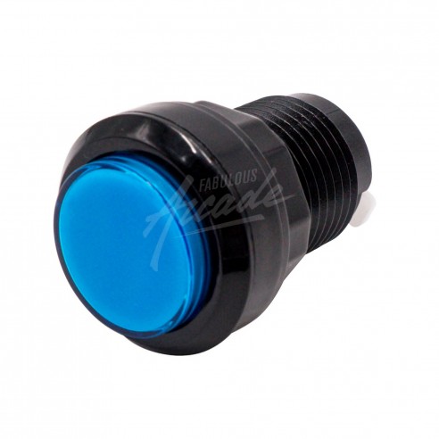 Bouton Joueur Lumineux Collerette Noire Diamètre 30 mm