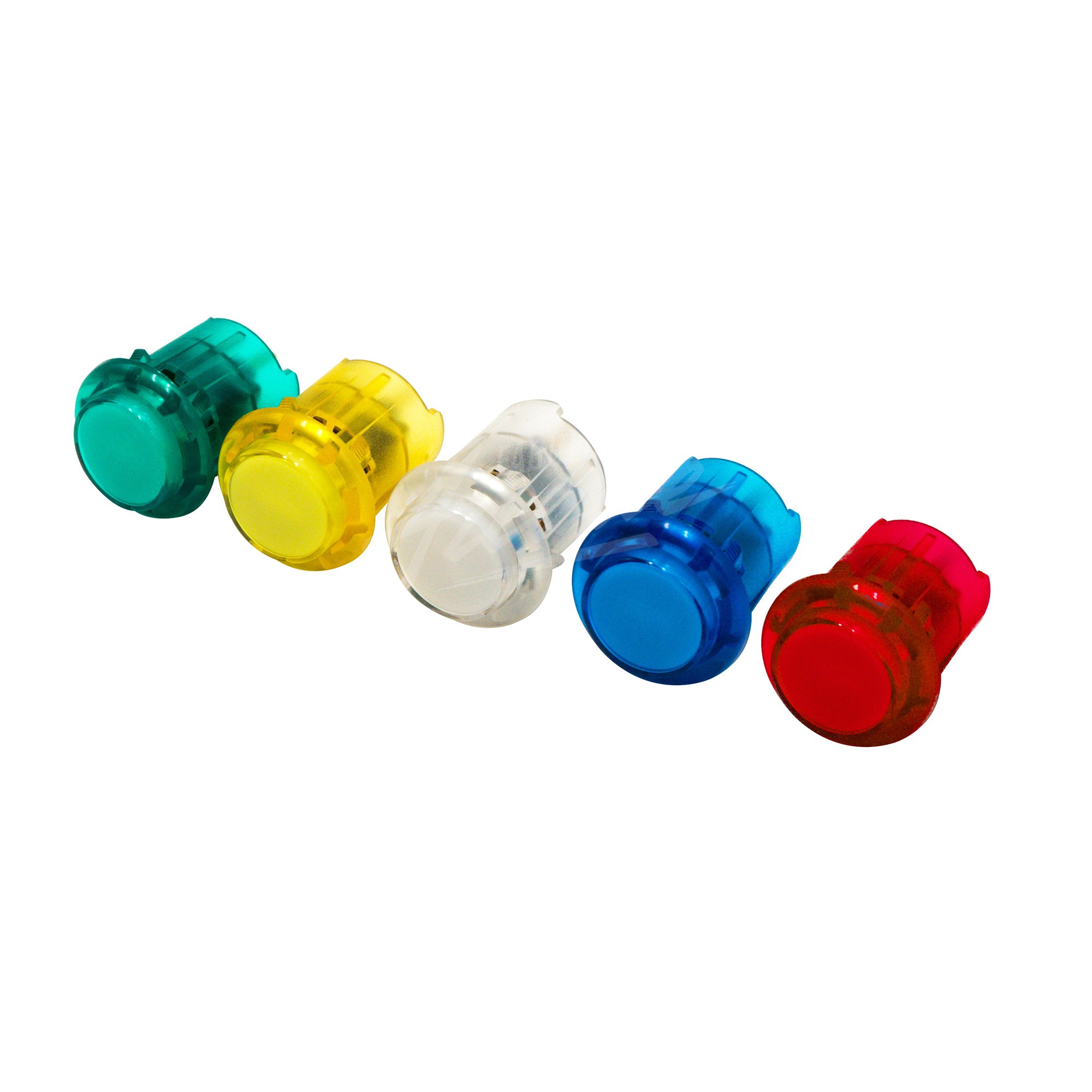 Bouton Lumineux Long Clipsable 30 mm LED Intégrée 5 Volts