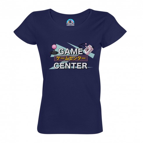 T-shirt Femme  GEEK Game Center en Coton Biologique