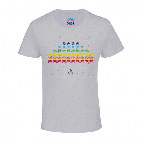 T-shirt Enfant GEEK Space Invader en Coton Biologique