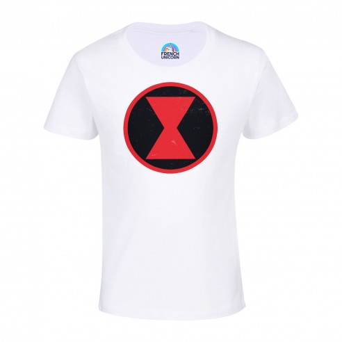 T-shirt Enfant Black Widow Super Héros BD Film Geek
