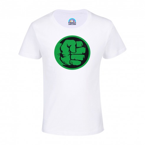 T-shirt Enfant Hulk Point Super Héros BD Film Geek
