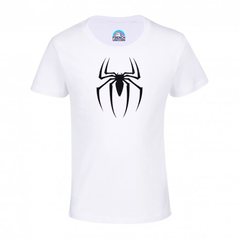 T-shirt Enfant Spiderman Logo Super Héros BD Film Geek