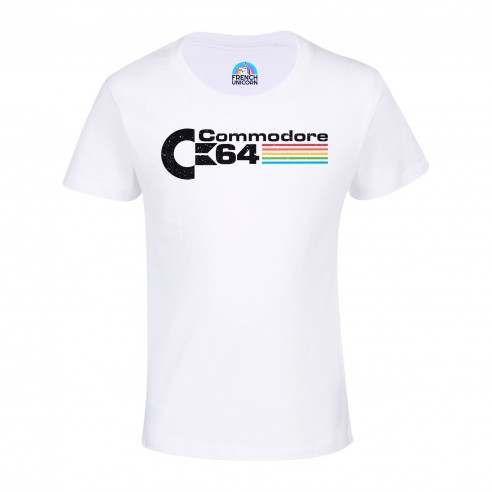 T-shirt Enfant Commodore 64 Jeux Vidéo Retro Gaming Vintage