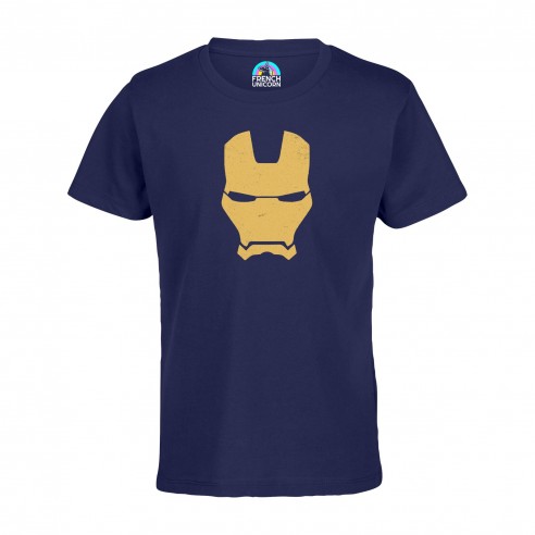 T-shirt Enfant Iron Man Masque Super Héros BD Film Geek