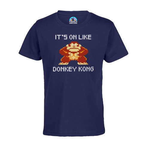 T-shirt Enfant It's on like Donkey Kong Jeux Vidéo Retro Gaming Vintage