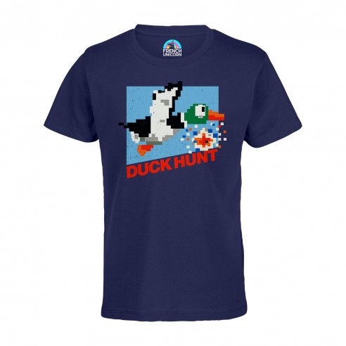 T-shirt Enfant Duck Hunt 8 bit Jeux Vidéo Retro Gaming Vintage Arcade