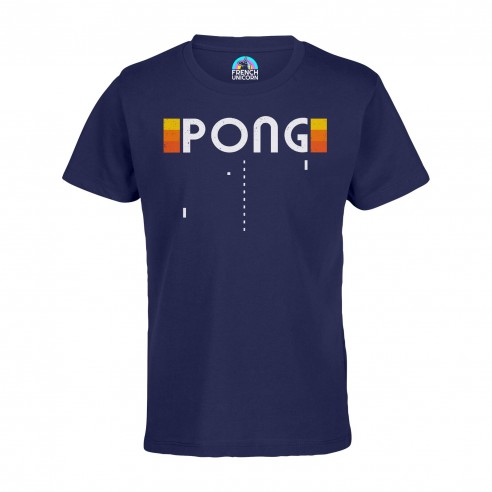 T-shirt Enfant Pong Jeux Vidéo Retro Gaming Vintage Arcade 70's
