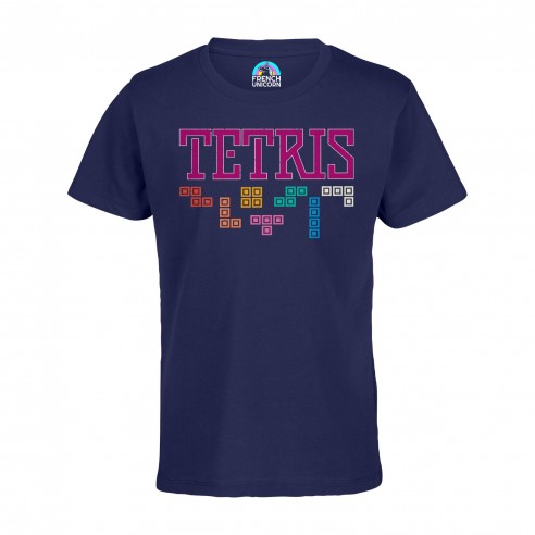 T-shirt Enfant Tetris Jeux Vidéo Retro Gaming Vintage