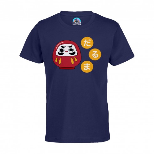 T-shirt Enfant Daruma Doll Porte bonheur Japon Asie Culture