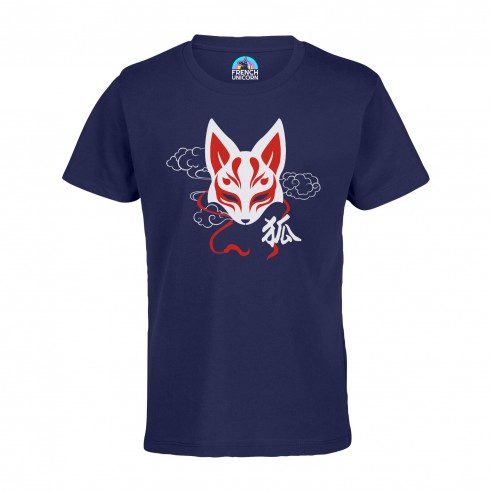 T-shirt Enfant Kitsune Renard Japon Asie Culture Manga