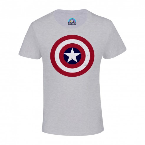T-shirt Enfant Captain America Logo Super Héros BD Film Geek