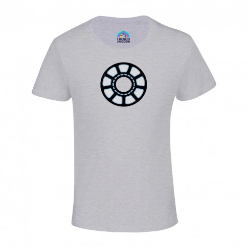 T-shirt Enfant Iron Man Arc Reactor Super Héros BD Film Geek