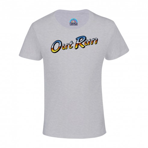 T-shirt Enfant Out Run Jeux Vidéo Retro Gaming Vintage Course