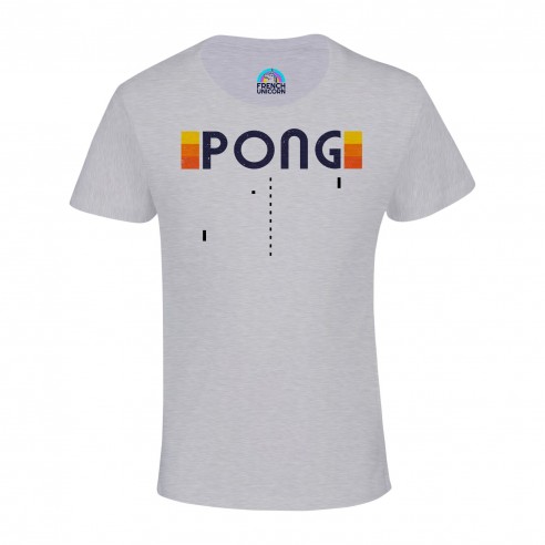 T-shirt Enfant Pong Jeux Vidéo Retro Gaming Vintage Arcade 70's