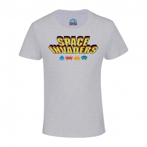 T-shirt Enfant Space Invaders Jeux Vidéo Retro Gaming Vintage