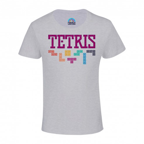 T-shirt Enfant Tetris Jeux Vidéo Retro Gaming Vintage