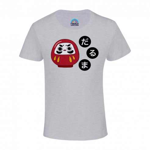 T-shirt Enfant Daruma Doll Porte bonheur Japon Asie Culture
