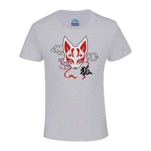 T-shirt Enfant Kitsune Renard Japon Asie Culture Manga