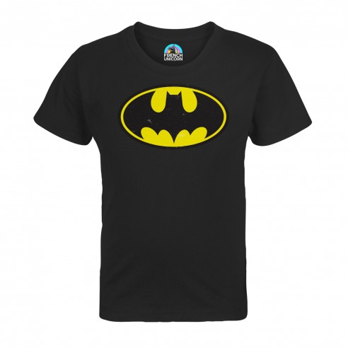 T-shirt Enfant Batman Logo Super Héros BD Film Geek