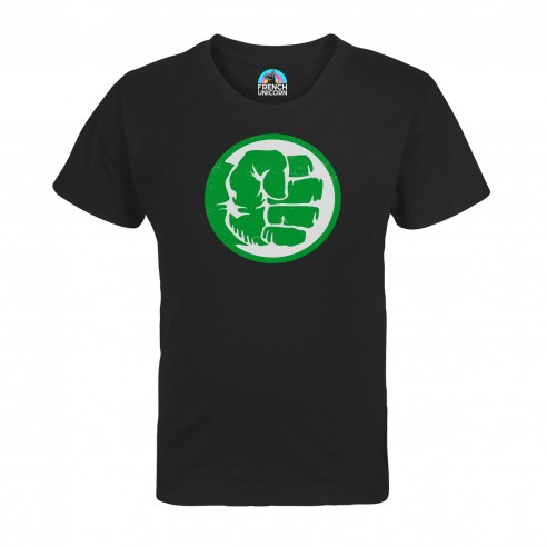 T-shirt Enfant Hulk Point Super Héros BD Film Geek