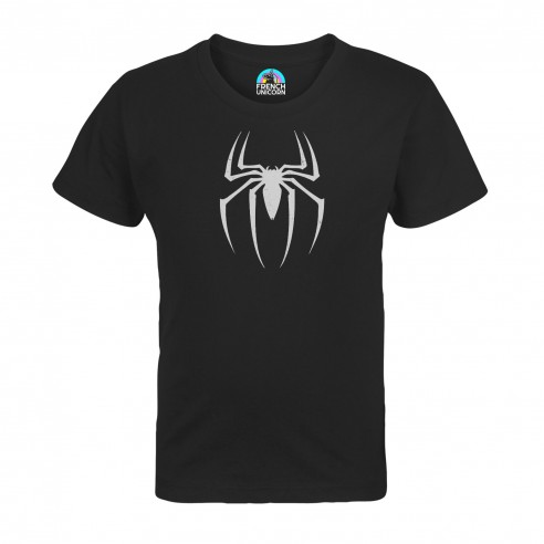 T-shirt Enfant Spiderman Logo Super Héros BD Film Geek