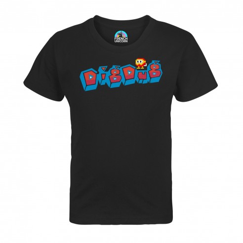 T-shirt Enfant Dig Dug Jeux Vidéo Retro Gaming Vintage Arcade