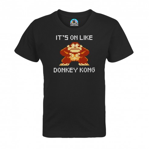 T-shirt Enfant It's on like Donkey Kong Jeux Vidéo Retro Gaming Vintage