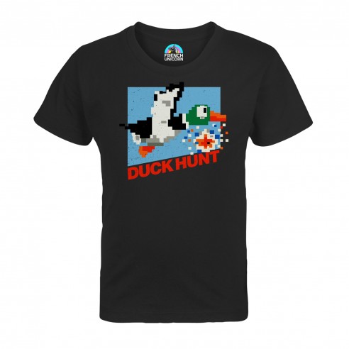 T-shirt Enfant Duck Hunt 8 bit Jeux Vidéo Retro Gaming Vintage Arcade