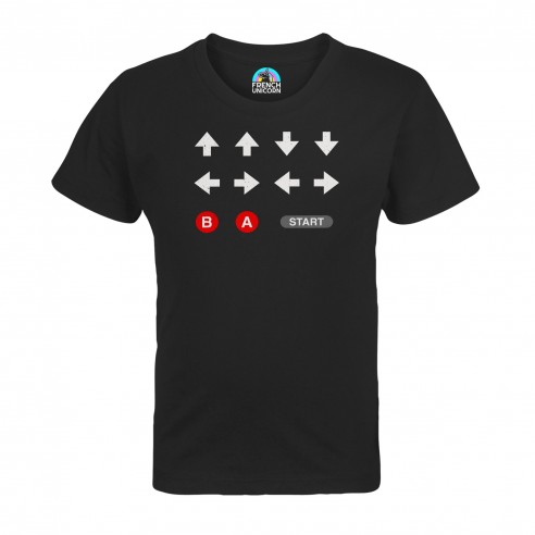 T-shirt Enfant Code Triche Jeux Vidéo Retro Gaming Vintage