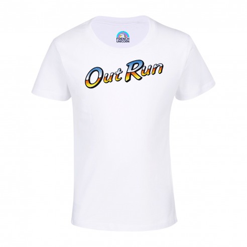 T-shirt Enfant Out Run Jeux Vidéo Retro Gaming Vintage Course