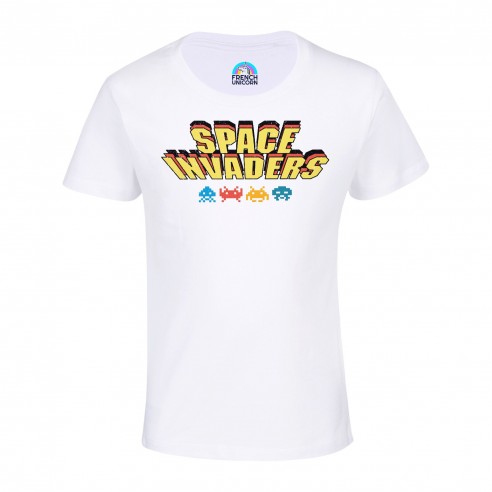 T-shirt Enfant Space Invaders Jeux Vidéo Retro Gaming Vintage