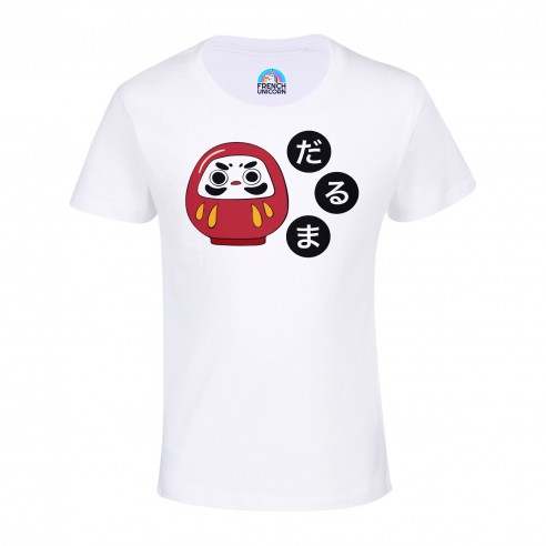 T-shirt Enfant Daruma Doll Porte bonheur Japon Asie Culture