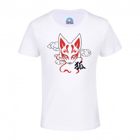 T-shirt Enfant Kitsune Renard Japon Asie Culture Manga