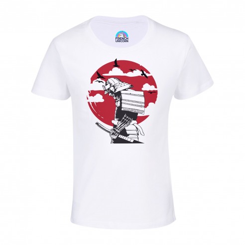 T-shirt Enfant Samurai Soleil Levant Japon Asie Culture Arts Martiaux