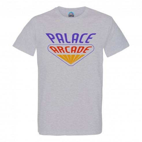 T-shirt Homme Col Rond Palace Arcade Geek Jeux Video Serie Film 80's