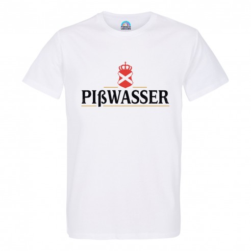 T-shirt Homme Col Rond Pisswasser Geek Jeux Video Bière