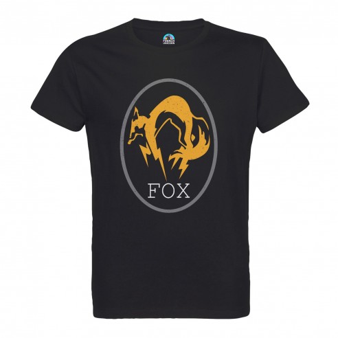T-shirt Homme Col Rond Fox Geek Jeux Video Film Forces Spéciales