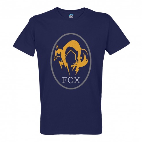T-shirt Homme Col Rond Fox Geek Jeux Video Film Forces Spéciales