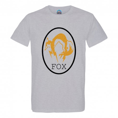 T-shirt Homme Col Rond Fox Geek Jeux Video Film Forces Spéciales