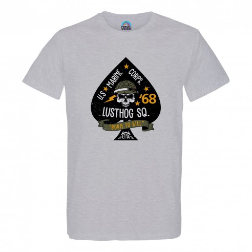 T-shirt Homme Col Rond Lusthog Squad Geek Vietnam Guerre Film